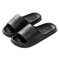 thumbnail image 3 of Mens Slippers,Men Slippers Breathable Soft Sole Comfort Sandals Slippers for Everyday Home Use,Slippers for Men,Black,10.5, 3 of 5