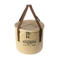 thumbnail image 1 of Cubo plegable para exteriores, contenedor de almacenamiento de agua portátil, cubo de agua plegable para jardinería, lavado de coches, viajes y Caqui, 1 of 8