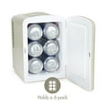 thumbnail image 4 of Personal Chiller 6 Can Mini Fridge Beverage and Skincare Refrigerator, Cream, 4 of 5