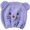 Purple, variant on Adorable animal face hair drying towel, super soft and highly absorbent microfiber fabric for quick drying, gentle on hair and skin, cute embroidered design for kids and adults.