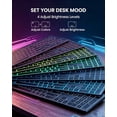 thumbnail image 4 of Bluetooth Keyboard & Mouse Combo for Mac, Full-Size, 7-Color Backlit, Multi-Device, Rechargeable, Quiet Scissor-Switch (Space Gray), 4 of 8