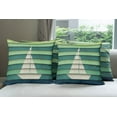 thumbnail image 6 of Ambesonne Marine Throw Pillow Cover 4 Pack, Paper Boat Design Nautical, 18", Pale Green Teal, 6 of 7