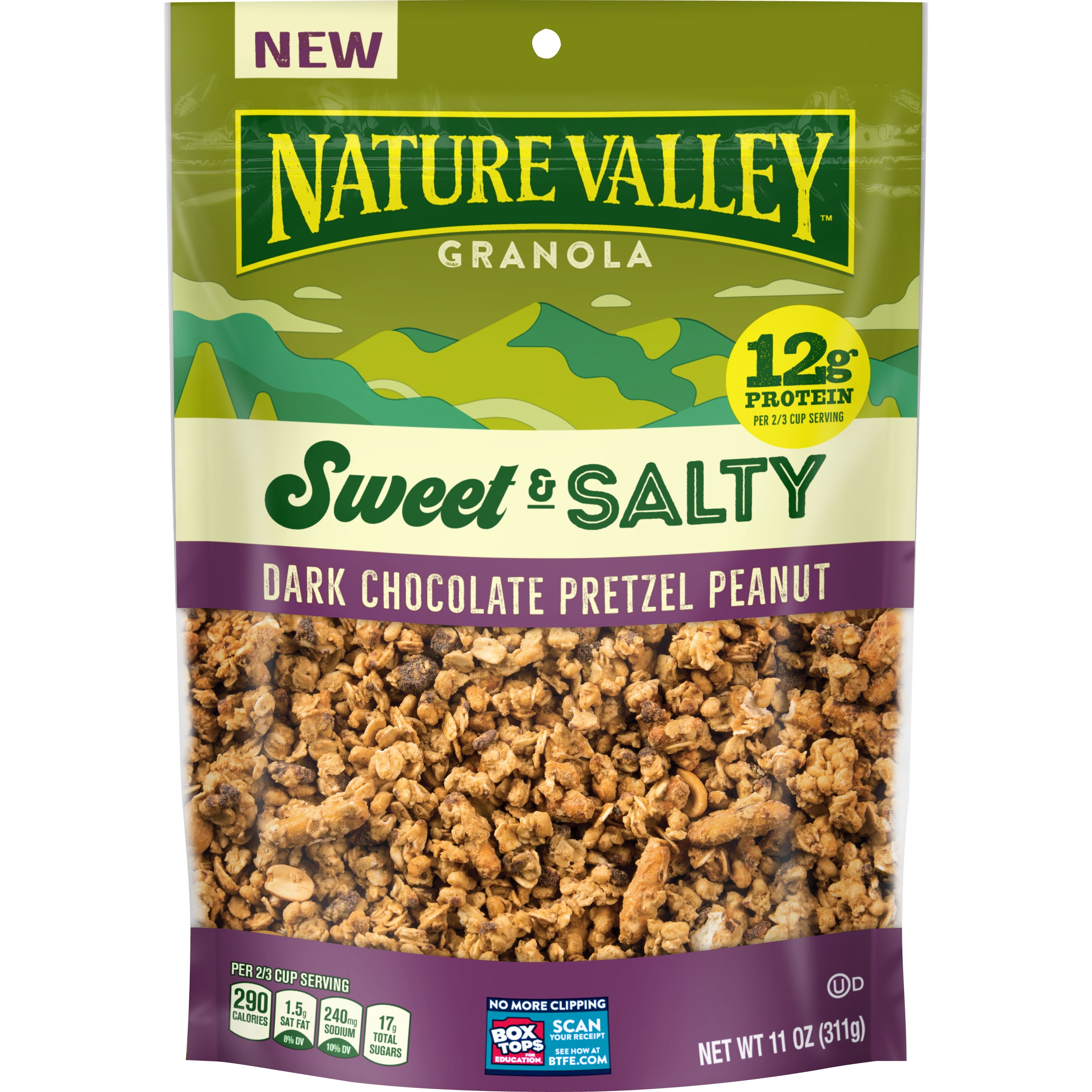 Nature Valley Sweet & Salty Dark Chocolate Pretzel Peanut Granola, 11