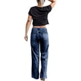 thumbnail image 3 of utcoco Women's Baggy Distressed Ripped Jeans Dark Blue-20, 3 of 3