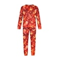 thumbnail image 6 of Halloween Family Pajamas Set Long Sleeve Crew Neck, Soft Matching Halloween Pajamas with Flame Ghost Witch Hat Print, Hot Family Halloween Pajama Set Sleepwear, 6 of 6