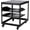 Black 10U, variant on 20U Open Frame Server Rack, 23 in -40 in Adjustable Depth, Wall Mount & Free Standing Network Rack with 4 Lockable Casters & 2Pcs 1U Server Rack Shelf, Holds All Your IT/AV Equipment Rack