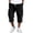 Black, variant on Corduroy Cargo Capri Pants for Men Lightweight Casual Fall Summer Drawstring Elastic Waist Below The Knee Shorts Loose Fit 3/4 Length Sweat Capris with Multi-Pockets