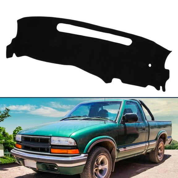Dashboard Cover Dash Cover Mat Carpet for Chevy S10 Blazer 1998-2005 Polyester Black