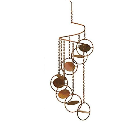 Ancient Graffiti AG-87063 Flamed Circle Hanging Spiral Mobile, 8"X25", 8 x 25, Multi
