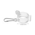 thumbnail image 4 of 4 Uds. Anillo de montaje para poste de bandera, Clip giratorio, anillos de montaje con Clips de Metal, sujetadores ajustables para mástil de bandera, 4 of 5