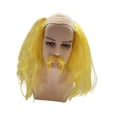 thumbnail image 4 of Accesorio de vestuario de peluca caldera y barba para el juego de rol de fiesta de Halloween Amarillo, 4 of 8