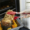 thumbnail image 4 of 7/9/12inch Silicone-Tipped Stainless Steel Kitchen BBQ Tongs: Non-Slip Cooking Clip for Steak, Bread & Food - Lifting, Flipping, and Serving with Comfortable Grip & Convenient Locking Mechanism, 4 of 7