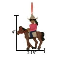 thumbnail image 6 of Personalized Horseback Riding Ornament - Equestrian Christmas Ornaments, Ranch Christmas Ornament, Horse Ornament, Equine Gifts for Horse Lovers - Black Female - Free Customization, 6 of 10