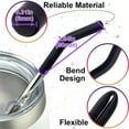 thumbnail image 2 of Reusable Silicone Straw Tips,Bexikou 12 Pcs Black Food-Grade Straw Tips,8mm/0.31" Wide Metal Straws Covers for Long Stainless Steel Drinking Straws, 2 of 6
