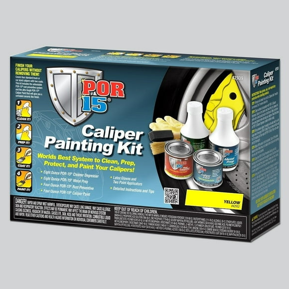 Por 15 Peinture pour Étrier 42939 Résistante à la Chaleur jusqu'à 500 Degrés Fahrenheit; Jaune