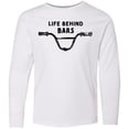 thumbnail image 3 of Inktastic Life Behind Bars BMX Long Sleeve Youth T-Shirt, 3 of 5