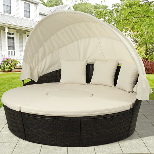 Patio Furniture Sets Round, Outdoor Furniture With Canopy