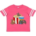 thumbnail image 3 of Inktastic Movie Loving Bats with Popcorn and Soda Boys or Girls Toddler T-Shirt, 3 of 5