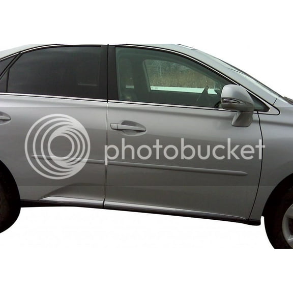 Lexus RX Body Side Moldings Painted in the Factory Paint Code of Your Choice #8U9