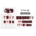 thumbnail image 4 of Seitruly Uñas postizas Perfect Matching Jelly Rubber Uña falsa Ligero Viscosidad fuerte Paster ajustable para manicura Art Juegos de manicura tipo 37 F741, 4 of 6