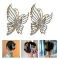 thumbnail image 4 of 2pcs Butterflies Hair Claw Clips Delicate Jaw Clips Butterflies Hair Clips for Women, 4 of 8
