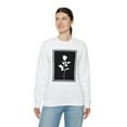 thumbnail image 2 of Rose Cutout Unisex Heavy Blend Crewneck Sweatshirt, 2 of 7
