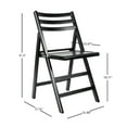 thumbnail image 2 of Linon Shane Folding Wood Dining or Side Chair, Set of 2, Black, 2 of 13