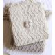 thumbnail image 5 of Manta de sofá, manta gruesa, manta tejida con pompones, manta de escritorio para aire acondicionado, manta para el extremo de la cama, manta para siesta (Beige JM, 5 of 5