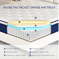 thumbnail image 5 of 12 inch Twin Mattress, Memory Foam Mattress in a Box, Z-hom Hybrid Mattress Cooling Medium Firm Bed with Individually Pocket Coils Innerspring, 5 of 10