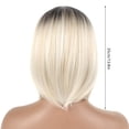 thumbnail image 5 of Fznkrag Ladies Short Bob Wig Short Straight Synthetic Gradient Hair Full Fashion Natural Wigs, 5 of 8