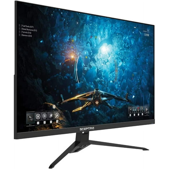 27-inch FHD 1080p IPS Gaming LED Monitor up to 165Hz 144Hz 1ms DisplayPort HDMI, FreeSync FPS RTS Build-in Speakers Gunmetal Black 2022 (E275B-FPT165)