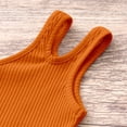 thumbnail image 6 of GiLiling Toddler Baby Girls Dance Tank Top One Shoulder Racerback Crop Shirt Sleeveless Sports Vest Summer Casual (Orange, 7-8 Years), 6 of 9