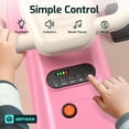 thumbnail image 5 of Gotrax WG1 12V Electric Wiggle Car for Kids, Ride On Toy for Boys & Girls Ages 3+, 132 lbs,Pink, 5 of 7