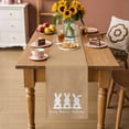 thumbnail image 2 of Bunny Easter Table Runner 48 Inches Long Farmhouse Dress Scarves, Spring Rabbits Rustic Retro Art Dining Tablerunner for Coffee Table/Kitchen Island/Party Décor, 13" x 48", 2 of 8
