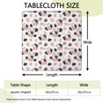 thumbnail image 2 of White Cow Black Spot Geometric Pattern Square Fitted Tablecloth with Elastic Edge,Square Table Cover,Washable Elastic Table Cover for Home Kitchen Party Decor 36"x36", 2 of 6