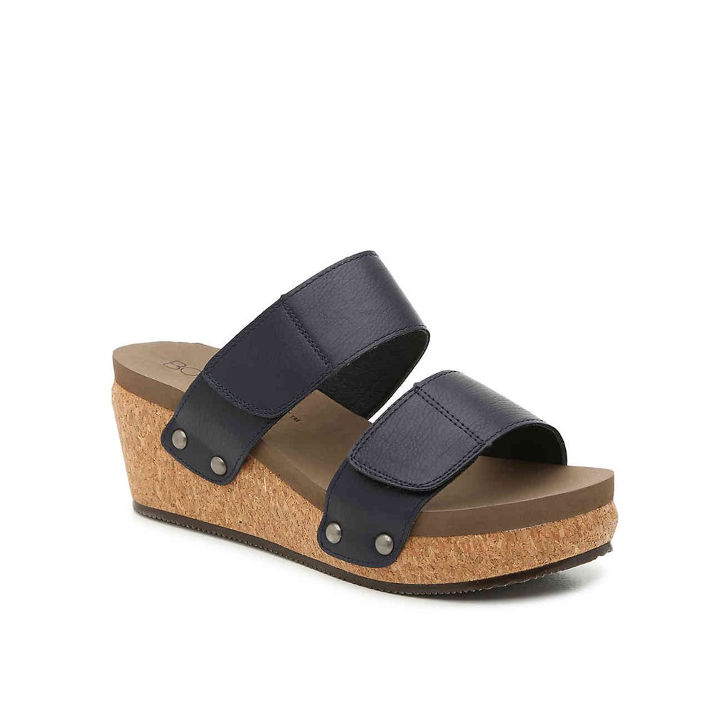 Corkys Footwear Corkys Womens Shaw Wedge Platform Sandal (9, Black