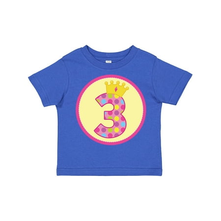 

Inktastic Princess 3rd Birthday Gift Toddler Toddler Girl T-Shirt