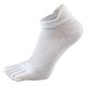 thumbnail image 3 of Calcetines tobilleros de cinco dedos de algodón puro liso para hombre, desodorante de malla transpirable, suave, elástico, duradero, No Show Toe, calcetines náuticos deportivos, 3 of 5