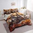 thumbnail image 3 of Homewish Wild Wolves 7-Piece Twin Bedding Sets,Autumn Fall Maples Bedding Comforter Set,Jungle Animal Sheet Sets For Boy,Breathable Home Decor Reversible, 3 of 8