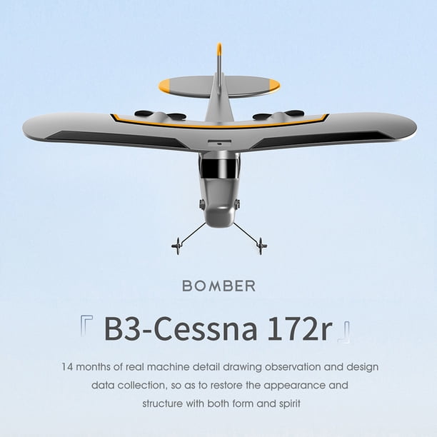 LSRC-B3 2.4GHz RC Aircraft Control remoto Foam Glider Model Toys (w / Light) Ndcxsfigh Nuevos Originales