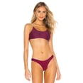 thumbnail image 3 of PilyQ WILD ORCHID Reversible Andrea Halter Bikini Swim Top, US Small, 3 of 7
