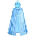 thumbnail image 4 of KAWELL Princess Full Length Girls Cloaks Blue Halloween Costume Capes for Child 3-12 Years, 4 of 6