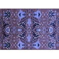thumbnail image 1 of Ahgly Company Machine Washable Indoor Rectangle Oriental Blue Industrial Area Rugs, 2' x 3', 1 of 4