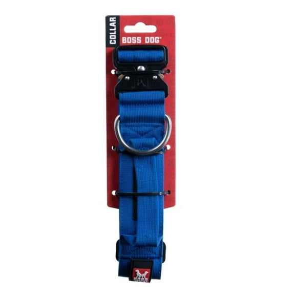 Boss Dog ProSeries Heavy Duty Dog Collar, Neoprene Lined, Blue, XL