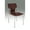 Dark Brown, variant on Creative Images Dining Leather with Protective Coating Chair, Chrome Legs, Set of 4 Solid Back Dining Chairs White N/A Leather