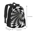 thumbnail image 3 of Daiia 3D Vortex Illusion Backpack for Men and Women -Durable Backpack Large Capacity, Water-Resistant Bag with Adjustable Straps and Laptop Compartment, 3 of 9