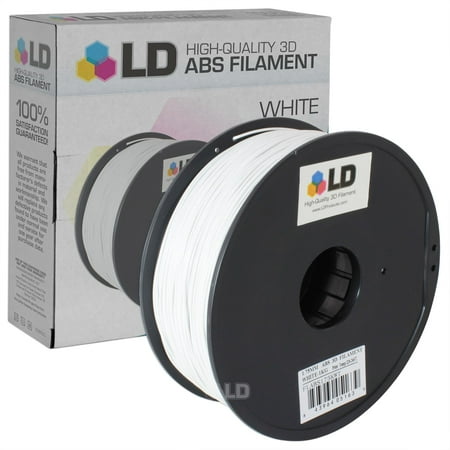 LD White 1.75mm ABS 3D Printer Filament (Best Products For Sebaceous Filaments)