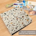 thumbnail image 5 of iauyy PU Leather Scrapbook Album | Expandable Binder with 20 Self-Adhesive Pages (11.8x24in)，Terrazzo Pattern, 5 of 8