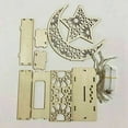 thumbnail image 5 of LED Wooden Eid Mubarak Plaque Moon Star Ramadan Ornament Muslim Decor Gift, 5 of 5