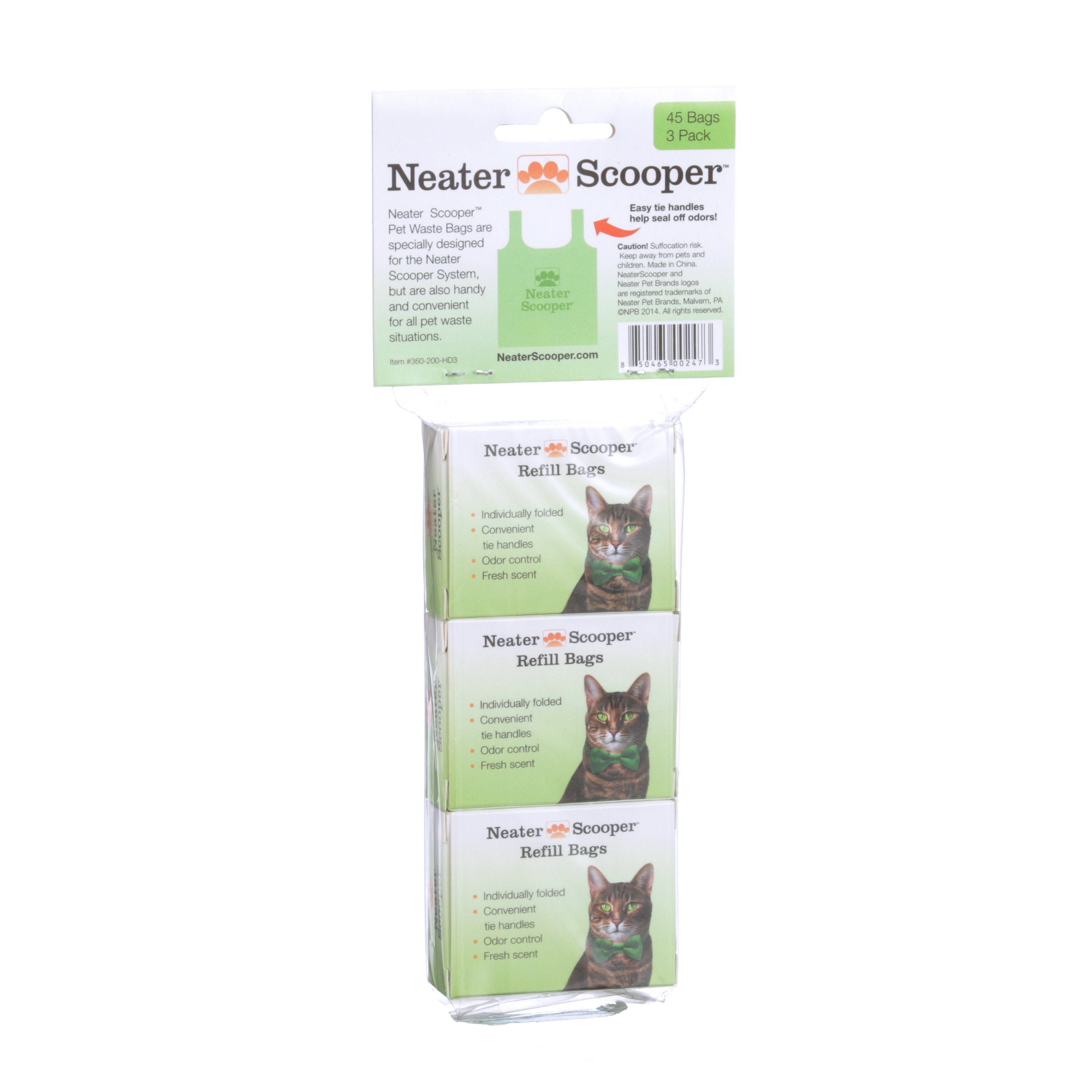 Green Neater Pet Brands Neater Scooper Refill Bags 135Count 